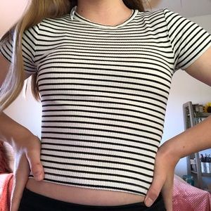 Short sleeve striped shirt